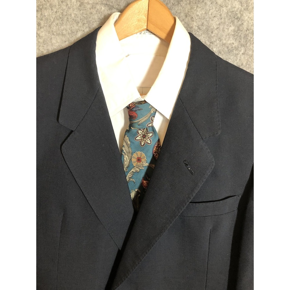 Christian Dior Blazer Men M Blue Hart Schaffner Marx Suit Coat Jacket Classic